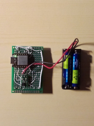 universal prototyping board powered from behind